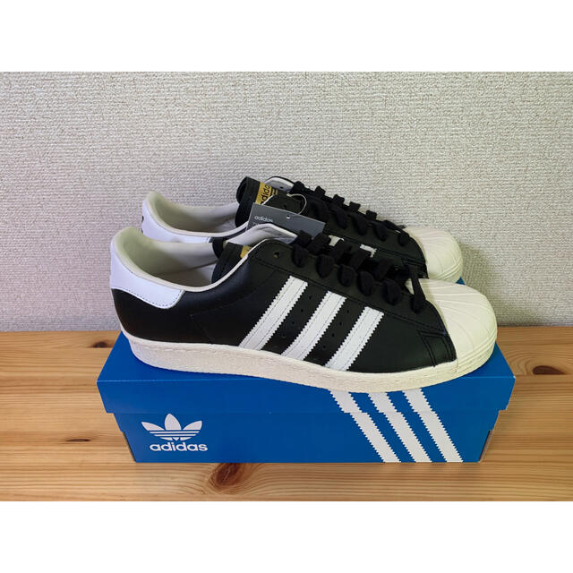 【新品】adidasスーパースター80s 黒/白 28cm オリジナルス