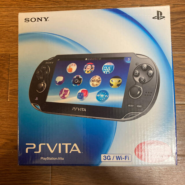 PlayStation Vita(プレイステーションヴィータ)の新品未使用 PCH-1100AB01 PS  Vita 初期型 限定 ブラック エンタメ/ホビーのゲームソフト/ゲーム機本体(携帯用ゲーム機本体)の商品写真