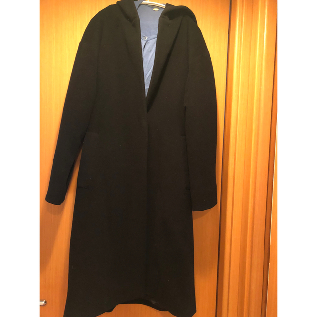 ICB(アイシービー)の最終価格ICB42ロングウールコート黒　大きいサイズ15号トール フォーマルにも レディースのジャケット/アウター(ロングコート)の商品写真