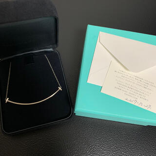 ティファニー(Tiffany & Co.)のティファニー  Tスマイル ネックレス ラージ ホワイトゴールド 18金(ネックレス)