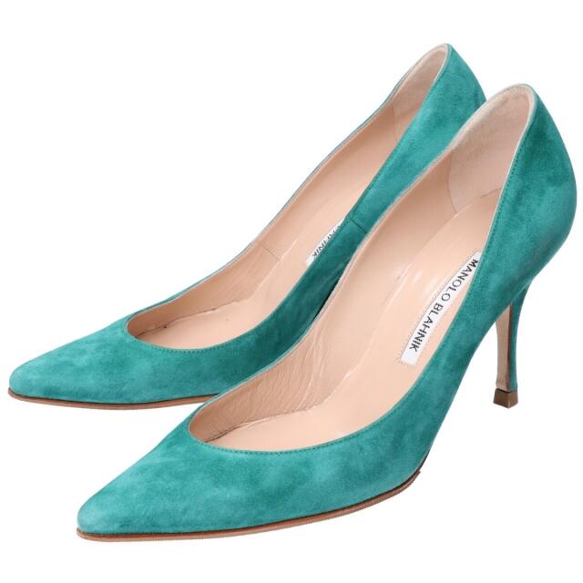 MANOLO BLAHNIK(マノロブラニク)のMANOLO BLAHNIK マノロブラニク スエード ポインテッドトゥ レディースの靴/シューズ(ハイヒール/パンプス)の商品写真