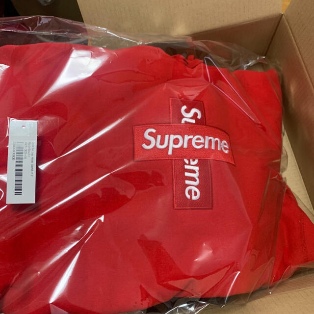 supreme cross box logo hooded sweatshirt