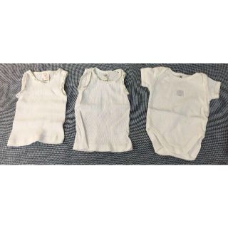 ＜ほぼ新品＞50サイズ　BABY CLUB　赤ちゃん服　3枚セット(シャツ/カットソー)