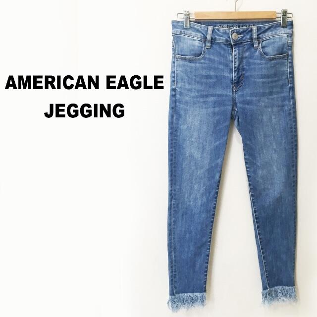 American Eagle(アメリカンイーグル)のAMERICAN EAGLE ハイライズ JEGGING デニムパンツ約72cm レディースのパンツ(デニム/ジーンズ)の商品写真