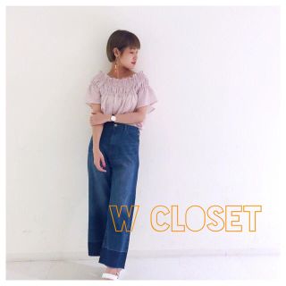 ダブルクローゼット(w closet)の2wayブラウス♡(シャツ/ブラウス(半袖/袖なし))