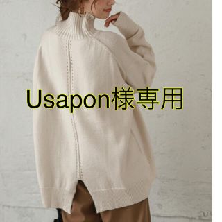 Usapon様専用⭐︎バックスリット　タートルニット⭐︎(ニット/セーター)