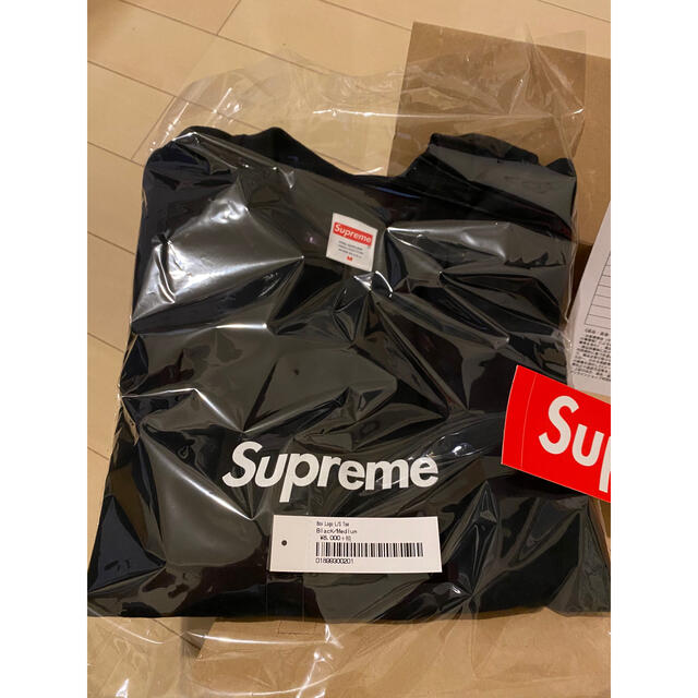 新品 supreme Box Logo L/S Tee Black M ロンT 新品 supreme Box Logo L/S Tee Black M ロンT