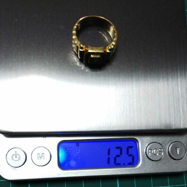 K18ダイヤモンドリング 16号 総重量12.5g 0.36ct.刻印有り