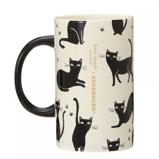 kate spade new york - スタバ ケイトスペード 黒猫マグの通販 by ...