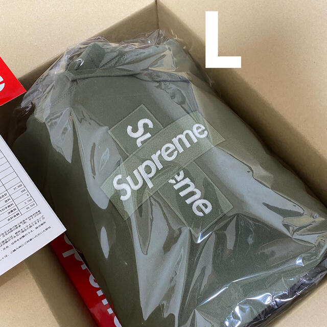 【L】Supreme Cross Box Logo Hooded Sweat