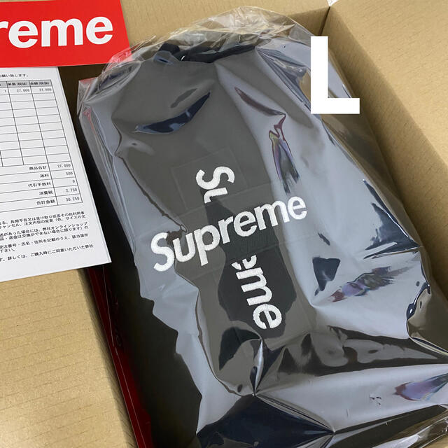 【L】Supreme Cross Box Logo Hooded Sweatパーカー