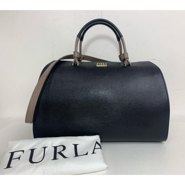 商品説明素材美品★フルラ FURLA 2way ハンドバッグ セミショルダーバッグ