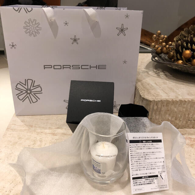 Porsche - 🚗ポルシェ🚗アロマキャンドル グラス セット紙袋つきの通販