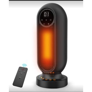 セラミックファンヒーター　電気ストーブ　2秒速暖　リモコン(ファンヒーター)