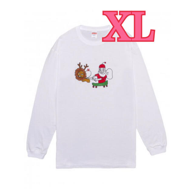 メンズ★XL★マエケン クリスマス サンタクロース ロングTee Xmas ロンＴ