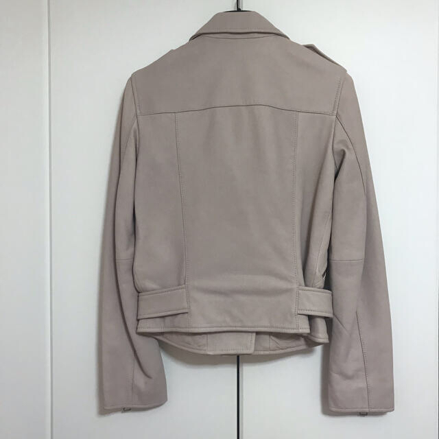 新品 ALLSAINTS ライダースジャケット レザー ピンク ヴィヴィア