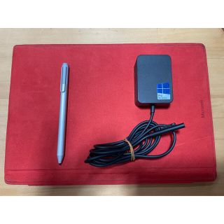 マイクロソフト(Microsoft)の値下！【中古】Surface Pro 4 キーボード(RED)+タッチペンセット(ノートPC)