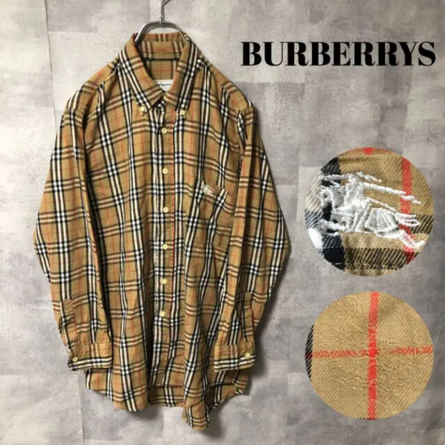 BURBERRY - バーバリー シャツ XL シャドーホース ノバチェックの通販