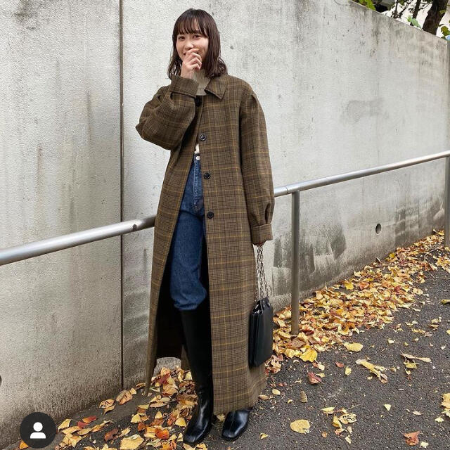 moussy - １週間だけセール！moussy新作BIG COLLAR CHECK コートの通販