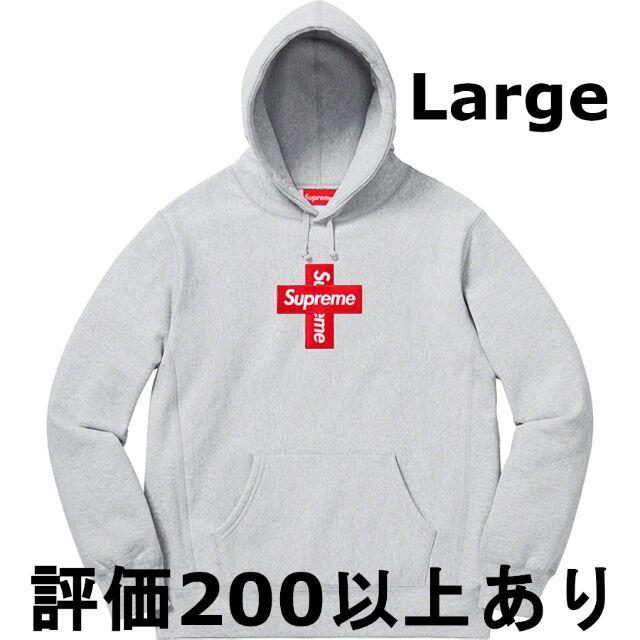 Cross Box Logo Hooded Sweatshirt LサイズLarge状態