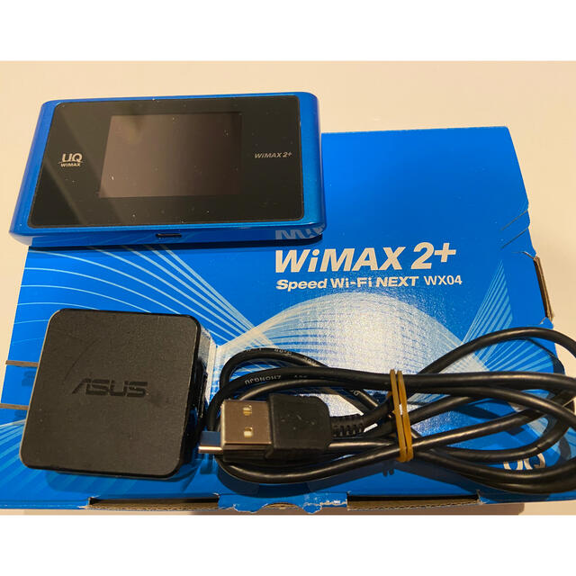 au(エーユー)の値下げ！モバイルWi-Fi WiMAX 2+ アクアブルー スマホ/家電/カメラのPC/タブレット(PC周辺機器)の商品写真