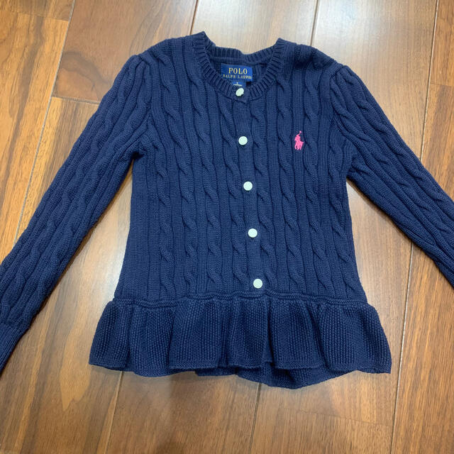 POLO RALPH LAUREN(ポロラルフローレン)のRALPH LAUREN ペプラムカーディガン キッズ/ベビー/マタニティのキッズ服女の子用(90cm~)(カーディガン)の商品写真