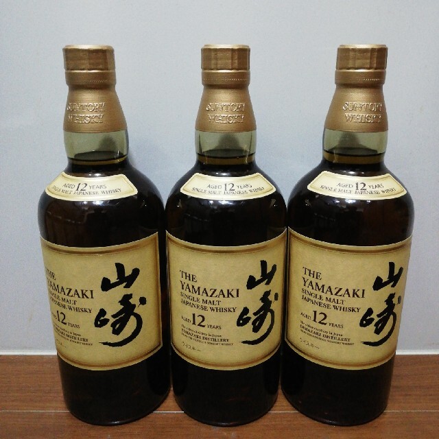 サントリー　山崎　12年　700ml　３本セット　新品未開栓品