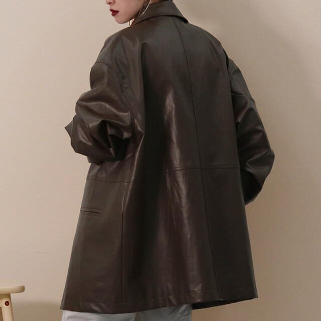 レザージャケット レディースのジャケット/アウター(ロングコート)の商品写真
