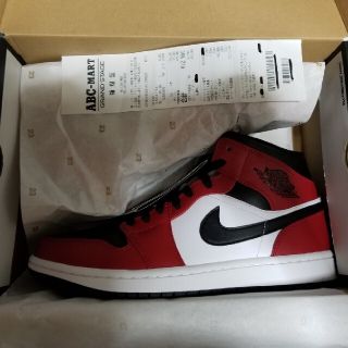 ナイキ(NIKE)の NIKE AIR JORDAN1 MID CHICAGO BLACK TOE (スニーカー)