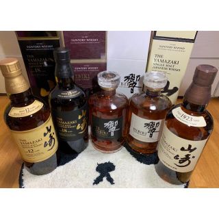 サントリー(サントリー)のサントリー ウイスキー 山崎 18年 12年 NV  響 21年 NV 各1本(ウイスキー)