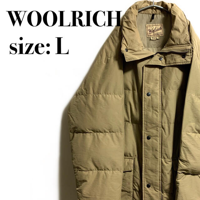 希少 ヴィンテージ WOOLRICH ウールリッチ ダウンジャケット ベージュスカジャン