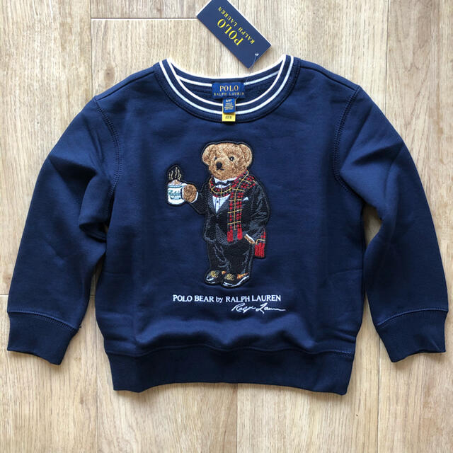 Ralph Lauren(ラルフローレン)の最新作★ラルフローレン　キッズ　トレーナー　ネイビー　100 子供 キッズ/ベビー/マタニティのキッズ服男の子用(90cm~)(Tシャツ/カットソー)の商品写真