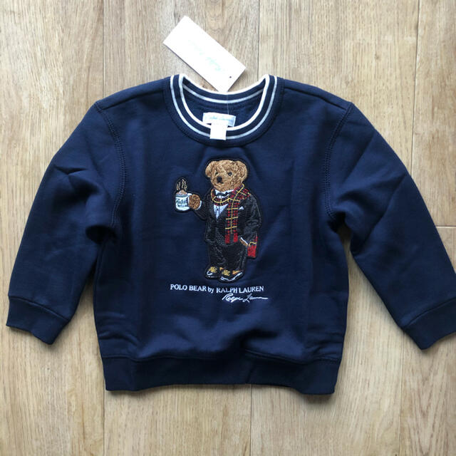 Ralph Lauren(ラルフローレン)の最新作★ラルフローレン　ベビー　子供服　トレーナー　ネイビー　90 子供 キッズ/ベビー/マタニティのキッズ服男の子用(90cm~)(Tシャツ/カットソー)の商品写真