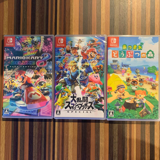 新品未開封　ニンテンドースイッチソフト　3本セット　どうぶつの森  マリカ　他