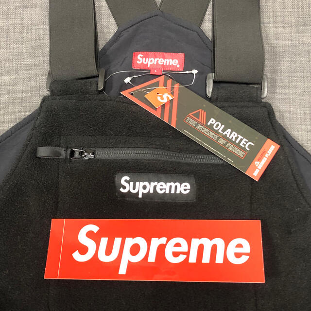 Supreme(シュプリーム)の専用 黒 L supreme polartec overalls メンズのパンツ(サロペット/オーバーオール)の商品写真