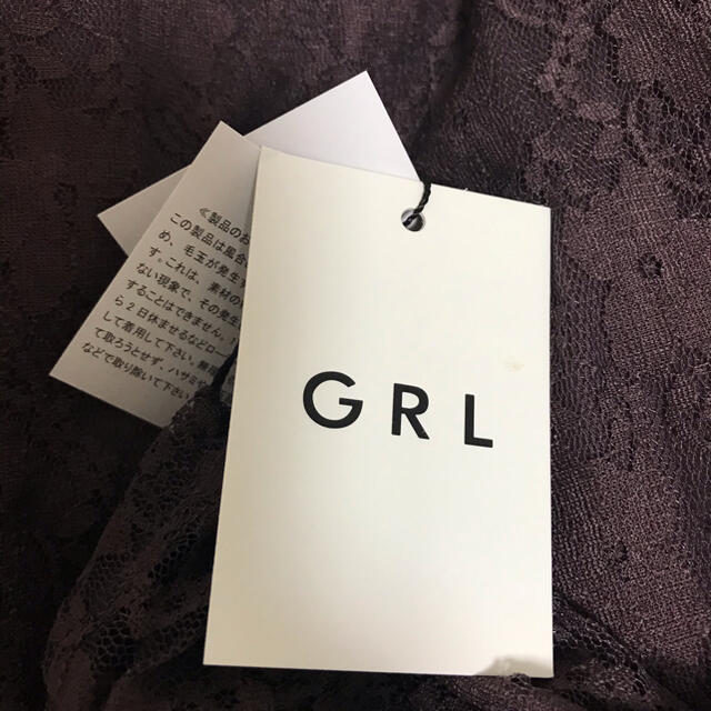 GRL(グレイル)のグレイル　レーストップス ブラウス　M レディースのトップス(シャツ/ブラウス(長袖/七分))の商品写真