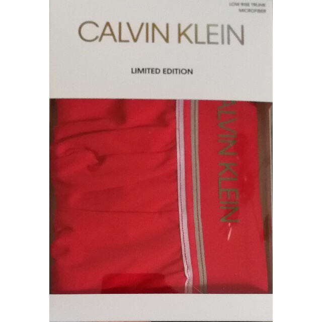 Calvin Klein(カルバンクライン)のカルバンクライン　新品　メンズ　ボクサーパンツ(ライン/レッドS) メンズのアンダーウェア(ボクサーパンツ)の商品写真
