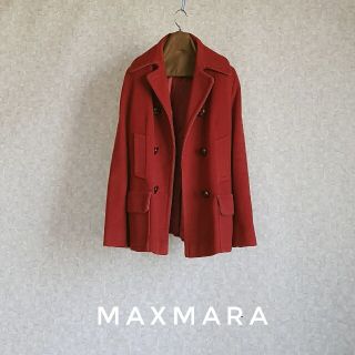 マックスマーラ(Max Mara)の超高級 MaxMara 一級品イタリア製 ショートコート おしゃれカラー(ピーコート)