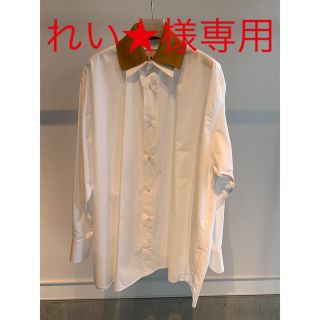 マルニ(Marni)の【PLAN C】2WAYニット衿　オーバーサイズシャツ(シャツ/ブラウス(長袖/七分))