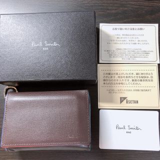 ポールスミス(Paul Smith)の値下げ　ポールスミス リング付 名刺入れ 小銭入れ PSC374 チョコ マルチ(折り財布)