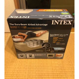 インデックス(INDEX)の【sAw様専用】インテックス Intex 電動エアーベッド  ダブル(ダブルベッド)