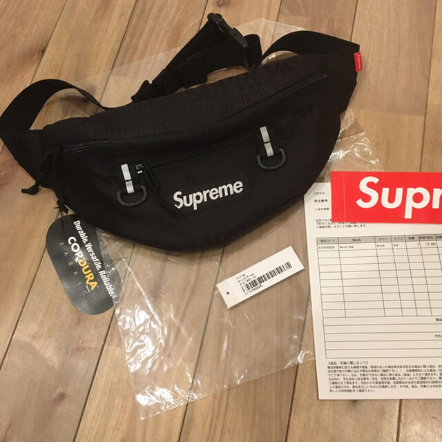 美】 Supreme Waist Bag BLACK-