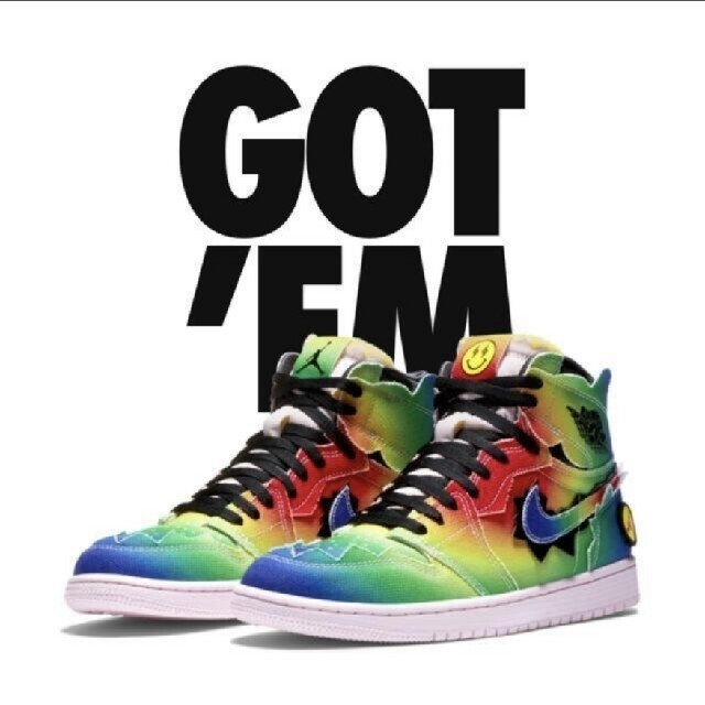 J.Balvin ×NIKE AIR JORDAN1 RETRO HIGH OGメンズ