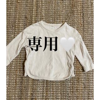 専用ページ　　【美品】韓国子供服　長袖カットソー　80-90センチ(Ｔシャツ)