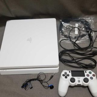 プレイステーション4(PlayStation4)の【中古】PlayStation4 ps4 CUH-2100A ホワイト　箱なし(家庭用ゲーム機本体)