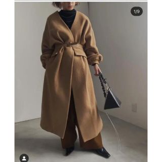 Ameri VINTAGE - Ameri VINTAGE 2WAY NO COLLAR BELT COAT