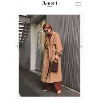 新品✨ameri vintage  SIMPLE NO COLLAR COAT