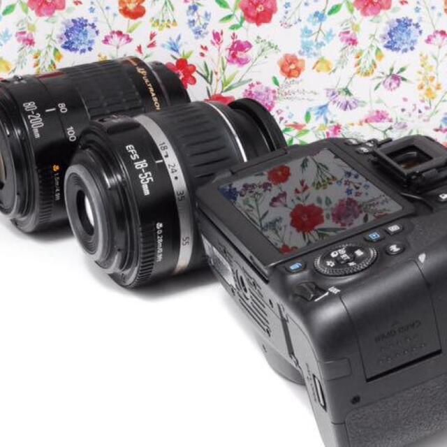 【美品】Canon EOS 9000D 標準＆望遠 ダブルレンズ