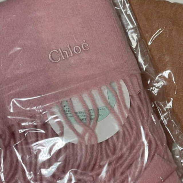 Chloe(クロエ)のChloe クロエ　定価15000円　マフラー　ストール　カシミヤ ハンドメイドのファッション小物(マフラー/ストール)の商品写真