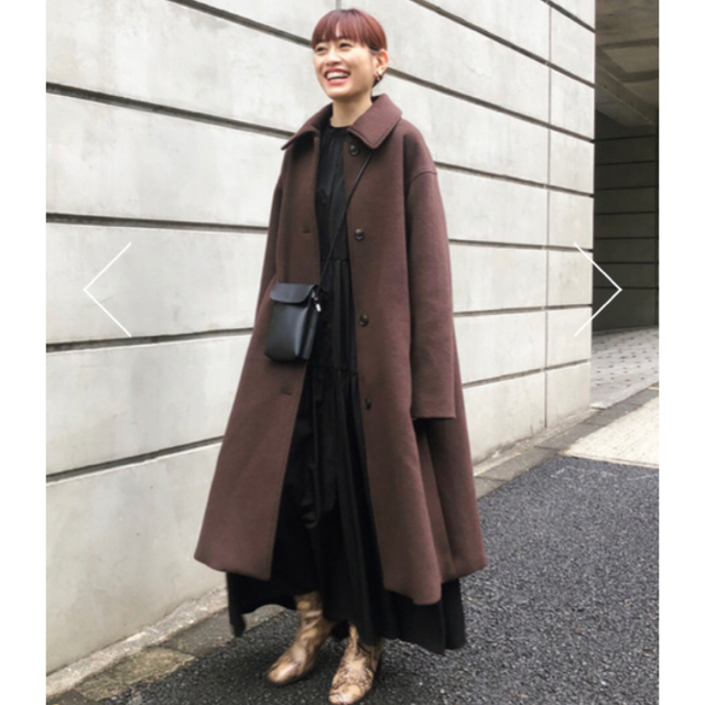 moussy BACK TUCK A LINE COAT コート茶色　サイズ１